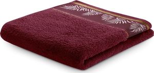 AmeliaHome Ręcznik kąpielowy Pavos bordowy 50x90 cm 1