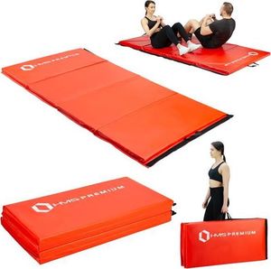 HMS Materac gimnastyczny 4-częściowy MGS01 240 cm x 120 cm x 5 cm pomarańczowy 3