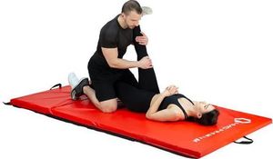 HMS Materac gimnastyczny 4-częściowy MGS01 240 cm x 120 cm x 5 cm pomarańczowy 7