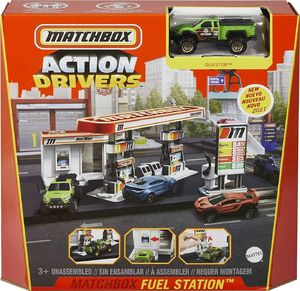 Matchbox  Prawdziwe Przygody Zestaw startowy Stacja benzynowa GVY82_GVY84 8