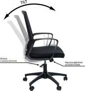 Krzesło biurowe Nordhold Ergo 2601 Czarne 3