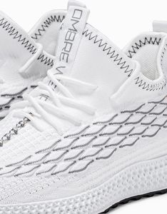 Ombre Buty męskie sneakersy T372 - białe 42 3