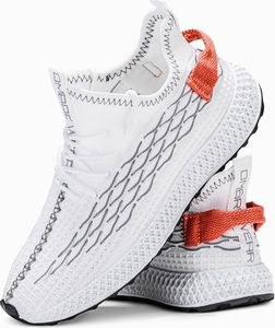 Ombre Buty męskie sneakersy T372 - białe 42 4