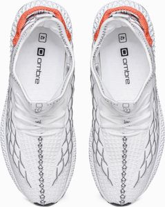 Ombre Buty męskie sneakersy T372 - białe 42 5