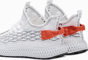 Ombre Buty męskie sneakersy T372 - białe 42 7