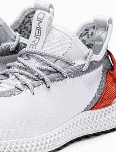 Ombre Buty męskie sneakersy T371 - białe 41 2