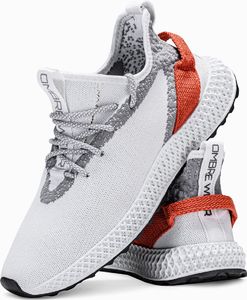 Ombre Buty męskie sneakersy T371 - białe 41 4