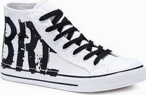 Ombre Trampki męskie sneakersy T365 - białe 43 1