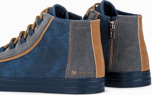 Ombre Buty męskie trampki T343 - granatowe 42 5