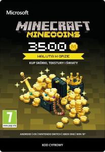 Microsoft Minecraft kod doładowujący 3500 MineCoins 1