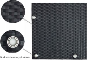 Basari Mata osłona na balkon OCZKOWANA NA WYMIAR STALOWY 2