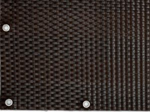 Basari Mata osłona na balkon OCZKOWANA NA WYMIAR BRĄZOWY 3