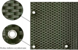 Basari Mata osłona na balkon OCZKOWANA NA WYMIAR ZIELONY 2