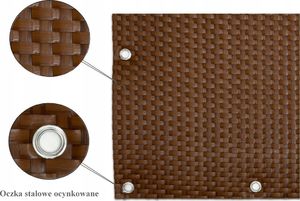 Basari Mata osłona na balkon OCZKOWANA NA WYMIAR MIODOWY 2