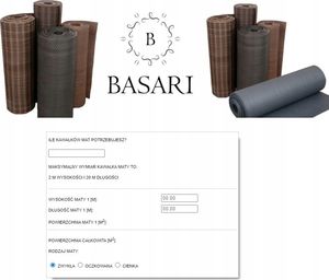 Basari Mata osłona na balkon OCZKOWANA NA WYMIAR KREMOWY 11