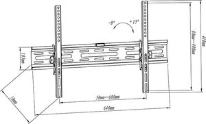 Blow Uchwyt ścienny 76-859 32'' - 65'' 2