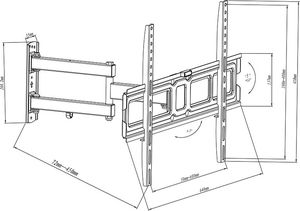 Blow Uchwyt ścienny 76-870 32'' - 65'' 6