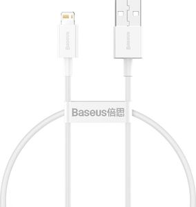 Kabel USB Baseus USB-A - Lightning 0.25 m Biały (CALYS-02) 1