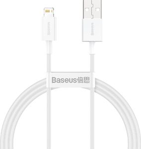 Kabel USB Baseus USB-A - Lightning 1 m Biały (CALYS-A02) 1