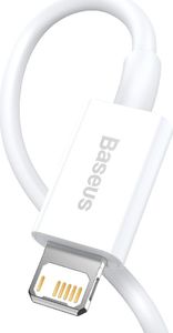 Kabel USB Baseus USB-A - Lightning 1 m Biały (CALYS-A02) 3