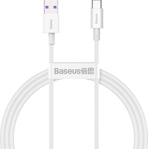 Kabel USB Baseus USB-A - USB-C 1 m Biały (CATYS-02) 1