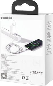 Kabel USB Baseus USB-A - USB-C 1 m Biały (CATYS-02) 11
