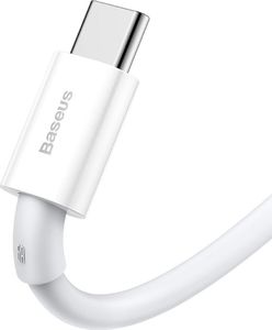 Kabel USB Baseus USB-A - USB-C 1 m Biały (CATYS-02) 3