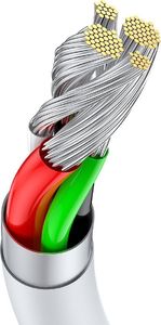 Kabel USB Baseus USB-A - USB-C 1 m Biały (CATYS-02) 6