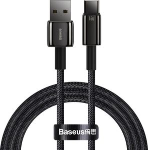 Kabel USB Baseus USB-A - USB-C 1 m Czarny (CATWJ-B01) 1