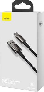 Kabel USB Baseus USB-A - USB-C 1 m Czarny (CATWJ-B01) 7