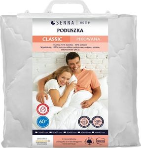 CLASSIC-PIKOWANA PODUSZKA BIAŁA 40X40 2