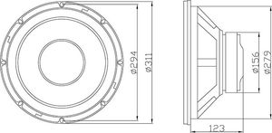 Głośnik samochodowy Blow Głośnik niskotonowy uniwersalny BLOW A-300 8Ohm 500W 2