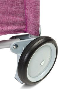 Caretero Łóżeczko turystyczne Caretero BASIC PLUS kojec + torba - różowe 5