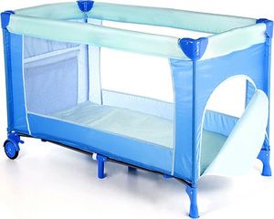 Max4b Łóżeczko turystyczne kojec dla dzieci Simple - niebieskie - 8