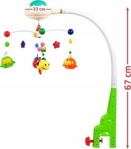 LTC Karuzela z projektorem rybkami do łóżeczka 11