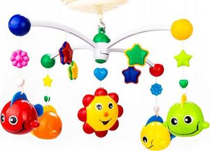 LTC Karuzela z projektorem rybkami do łóżeczka 4