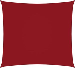 vidaXL Żagiel ogrodowy, tkanina Oxford, kwadratowy, 6x6 m, czerwony 3