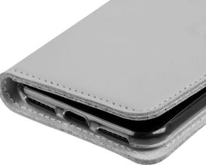 Surazo Etui na telefon Surazo ze skóry naturalnej Wallet case - Pastel Szary 3