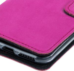 Surazo Etui na telefon Surazo ze skóry naturalnej Wallet case - Nubuk Różowy 4