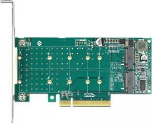 Kontroler Delock PCIe 4.0 x8 - 2x M.2 NVMe M-key (89045) 2