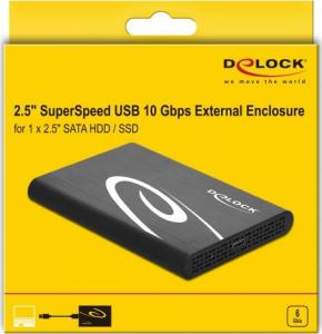 Kieszeń Delock 2.5″ SATA HDD / SSD - USB-C 3.2 Gen 2 (42610) 4