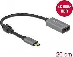Adapter USB Delock USB-C - HDMI Szary  (66571) 1