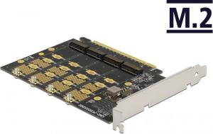 Kontroler Delock PCIe 4.0 x16 - 4x M.2 M-key NVMe (89017) 2