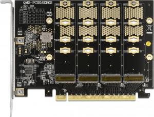Kontroler Delock PCIe 4.0 x16 - 4x M.2 M-key NVMe (89017) 3