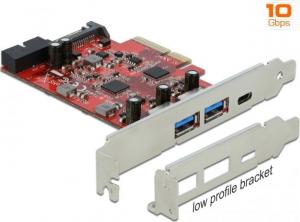 Kontroler Delock PCIe 3.0 x4 - 2x USB 3.2 Gen 2 + USB-C (90492) 1