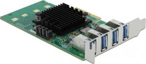 Kontroler Delock PCIe 2.0 x4 - 4x USB 3.0 (89048) 1