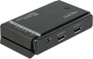Delock DeLOCK DisplayPort 1.4 Switch 2 x 2 DisplayPort in to 1 x 2 DisplayPort out 8K, DisplayPort Switch (black) (87750) - LGSO85 1