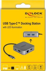Stacja/replikator Delock 4K Dock USB-C (87742) 4