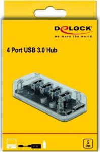 HUB USB Delock 1x microUSB  + 4x USB-A 3.0 (64087) 5