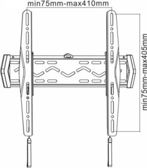 Neomounts Uchwyt ścienny LED-W140 23'' - 52'' 4